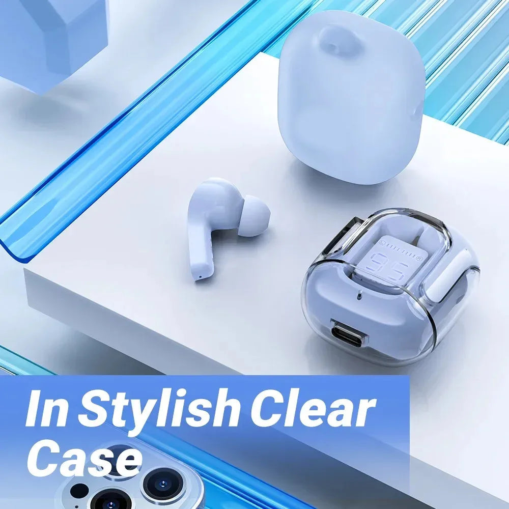 Crystal Clear Bluetooth Earbuds
