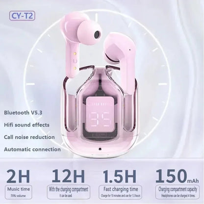 Crystal Clear Bluetooth Earbuds